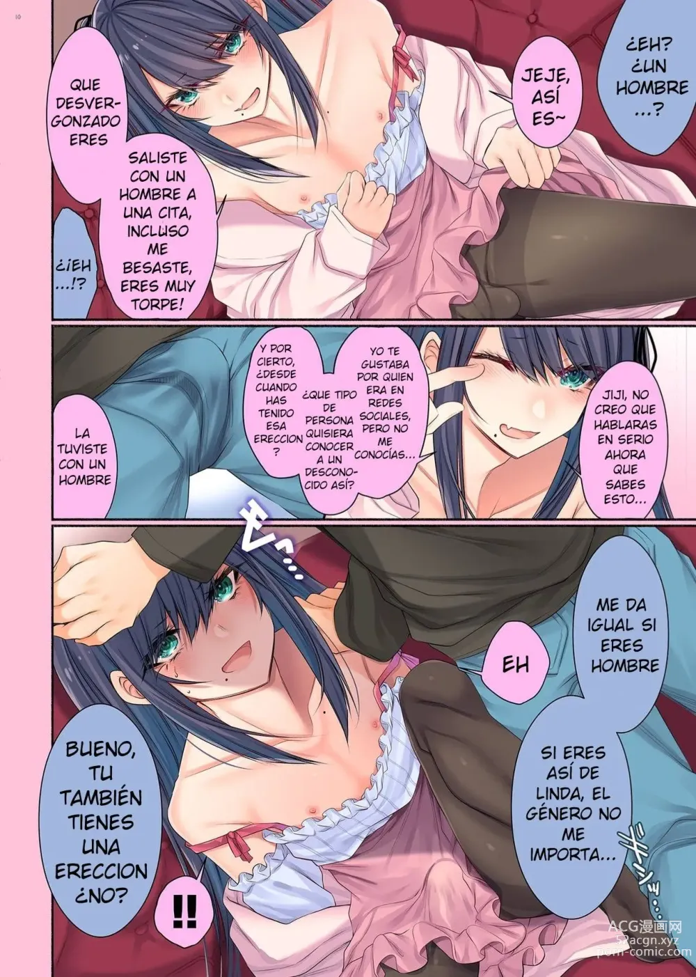 Page 8 of doujinshi Onna Eshi dato Omotte Kobi Urimakuttetara Josou Shita Otoko Datta