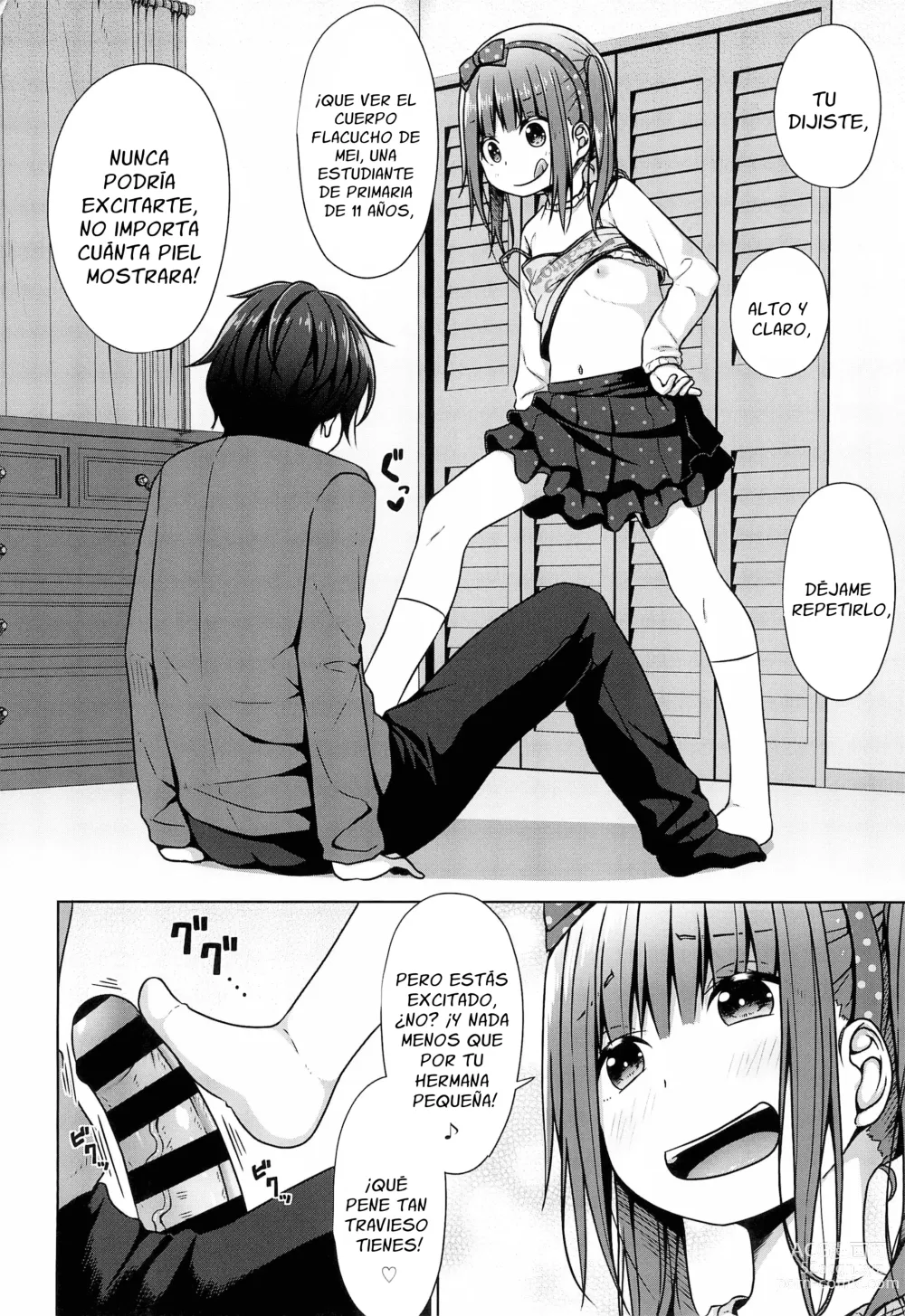 Page 4 of doujinshi Como el Hermano Mayor es un Lolicon, Su Hermanita Decidió Quitarle su Virginidad