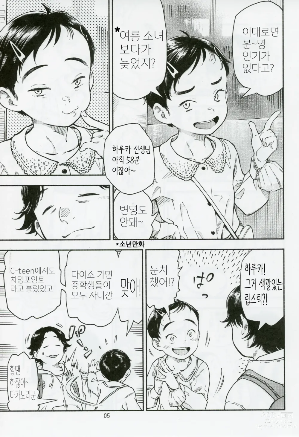 Page 4 of doujinshi 방과 후 도서관에