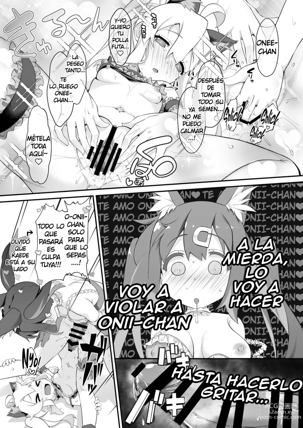 Page 12 of doujinshi Onii-chan se Volvio una Puta, Asi que lo Vamos a Castigar