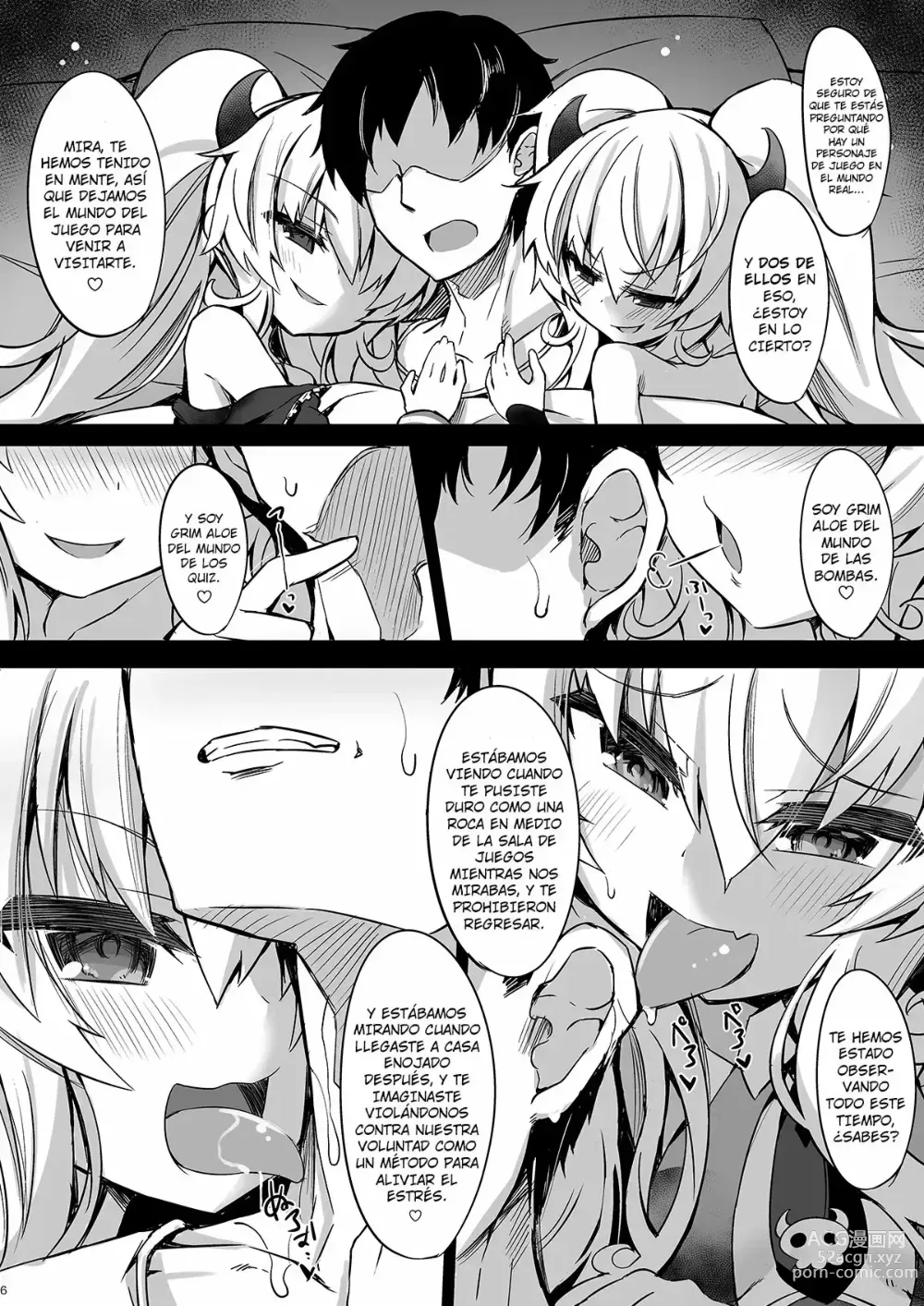 Page 4 of doujinshi Mesugaki Gohoubi Double Bind