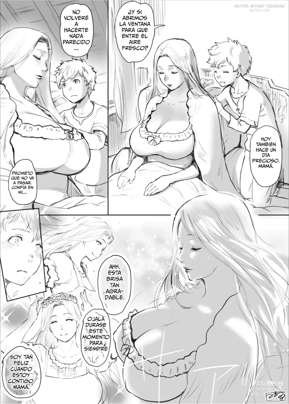 Page 3 of doujinshi Miyabi Tsuzuru - ¡Soy el único que puede proteger a mi madre!