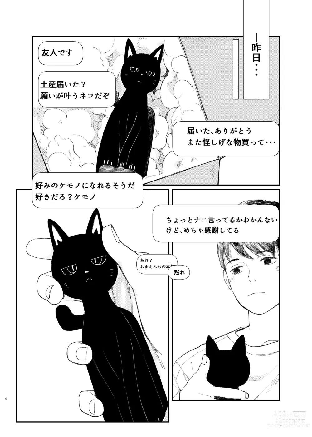 Page 4 of doujinshi Neko ni negaio