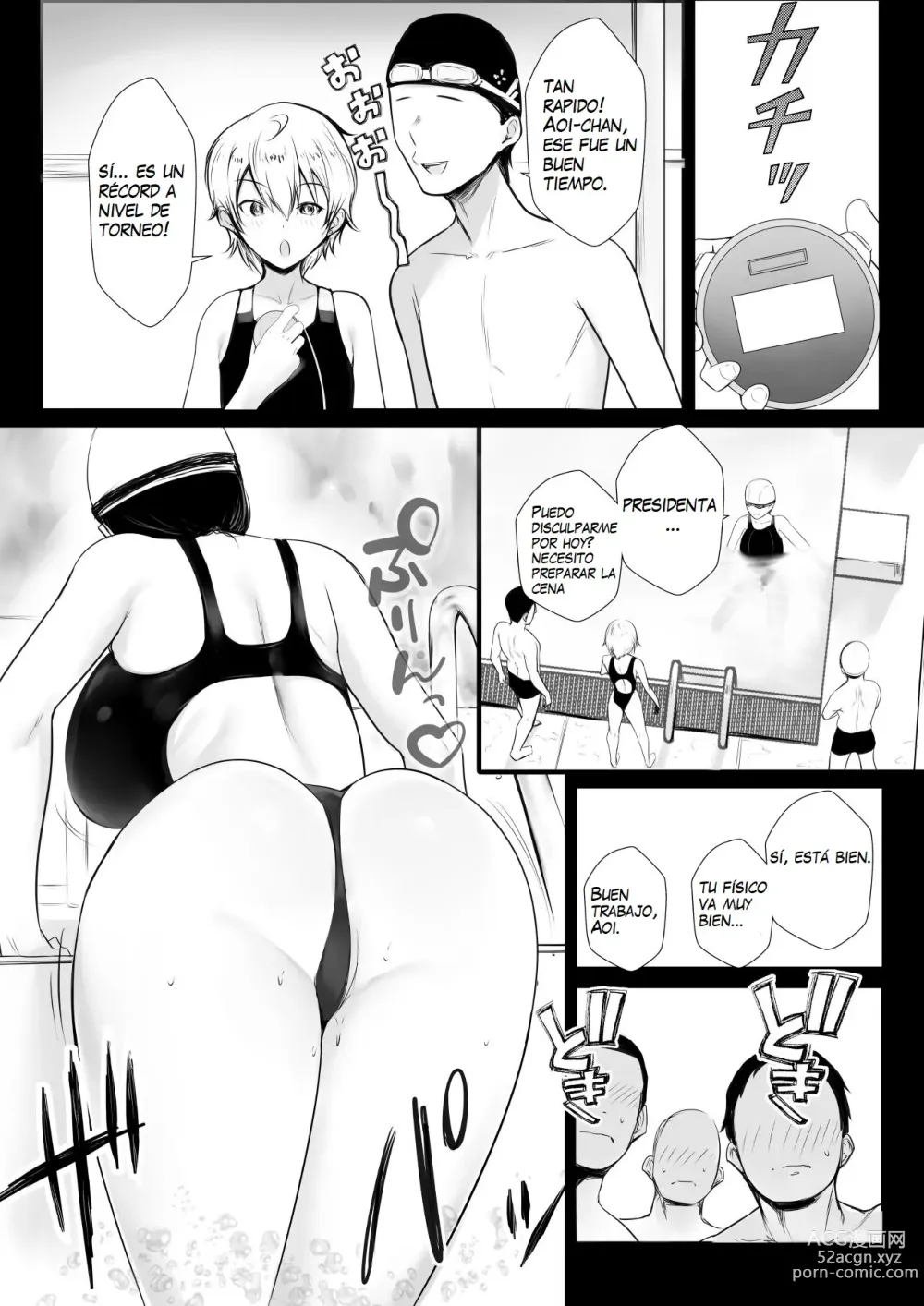 Page 4 of doujinshi Vi a una esposa de preparatoria de grandes pechos que solo deja que otro hombre la mime y abrace 7.