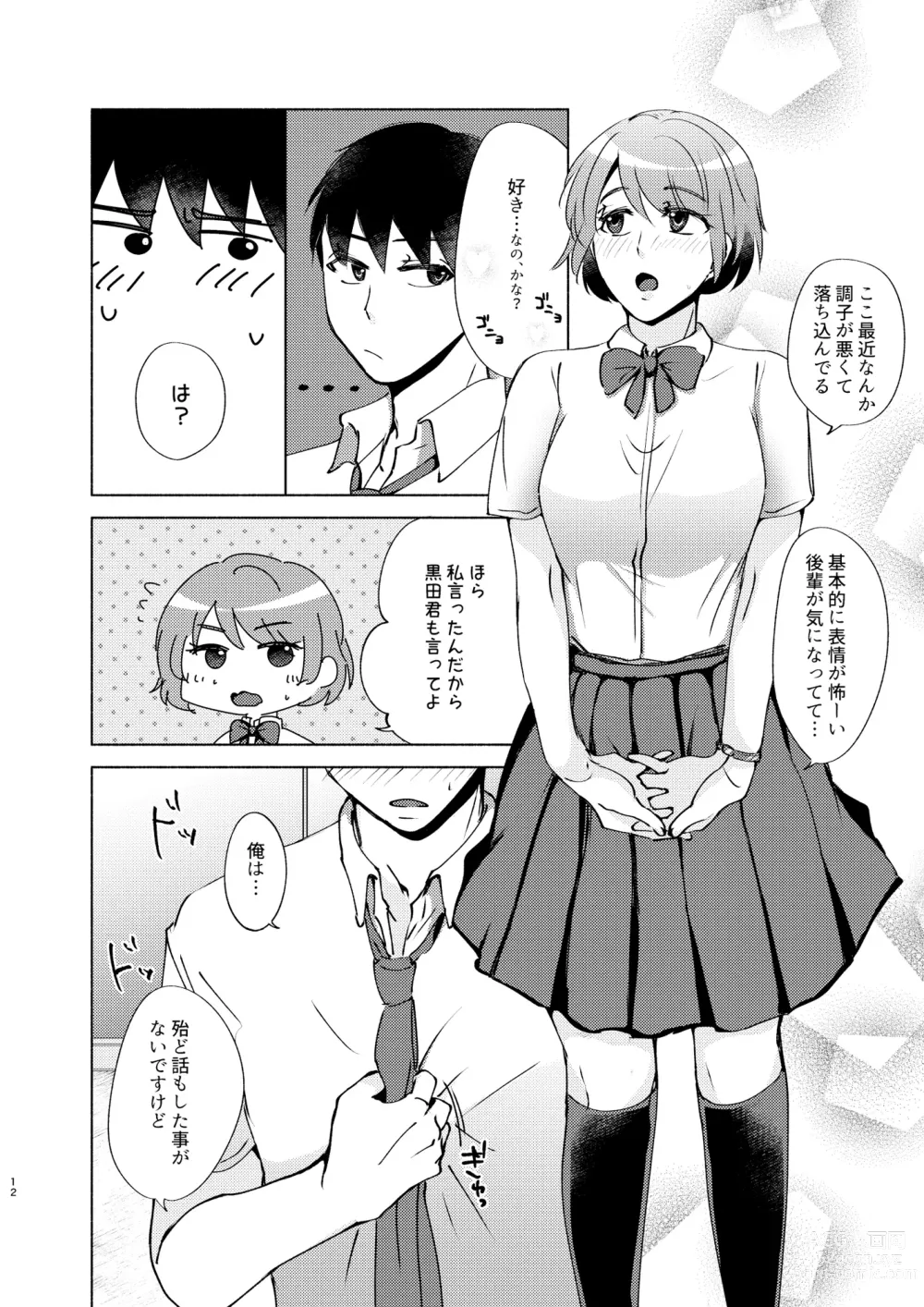 Page 12 of doujinshi Natsuho-senpai to Naisho no Jikan