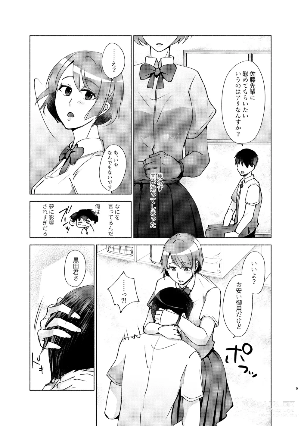 Page 9 of doujinshi Natsuho-senpai to Naisho no Jikan