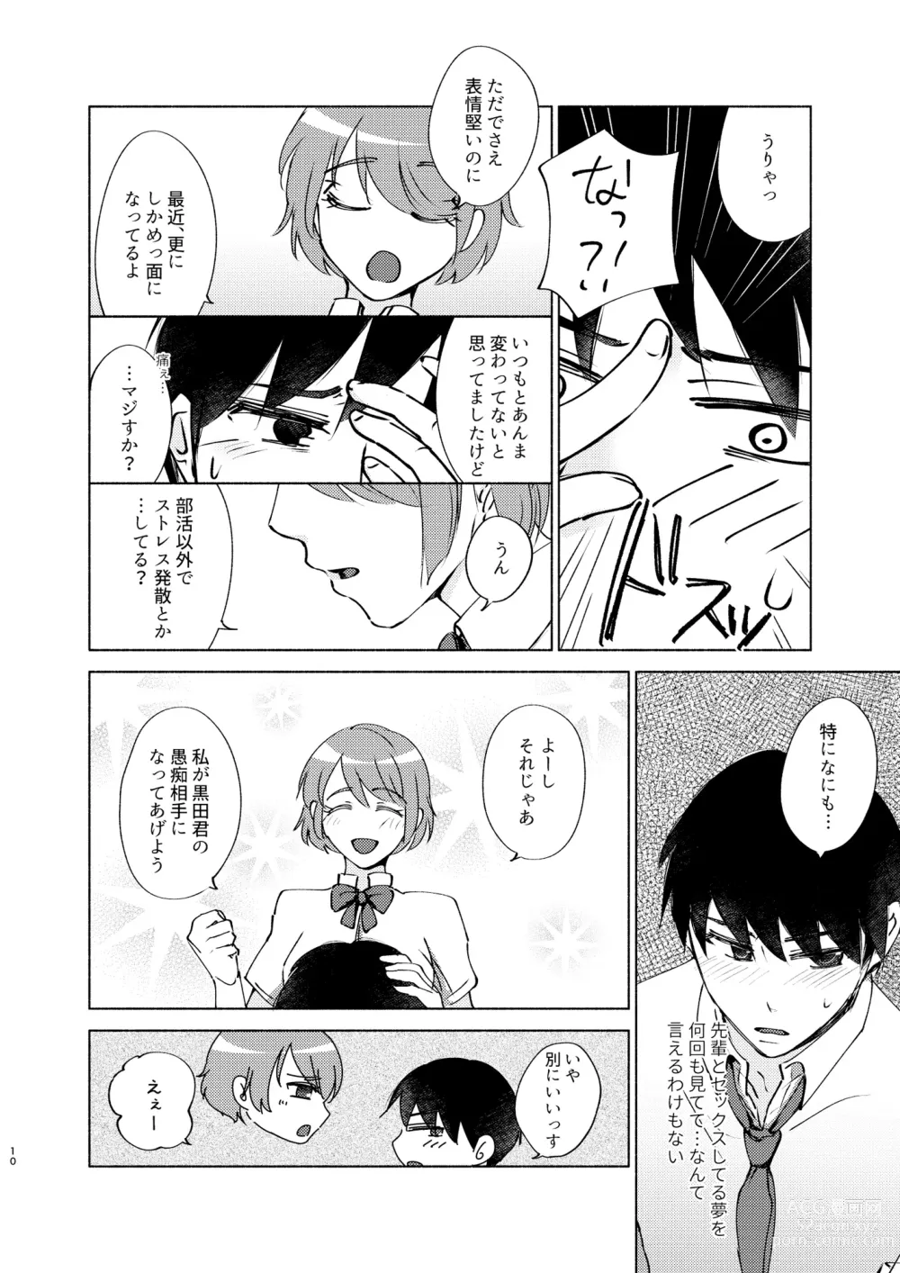 Page 10 of doujinshi Natsuho-senpai to Naisho no Jikan