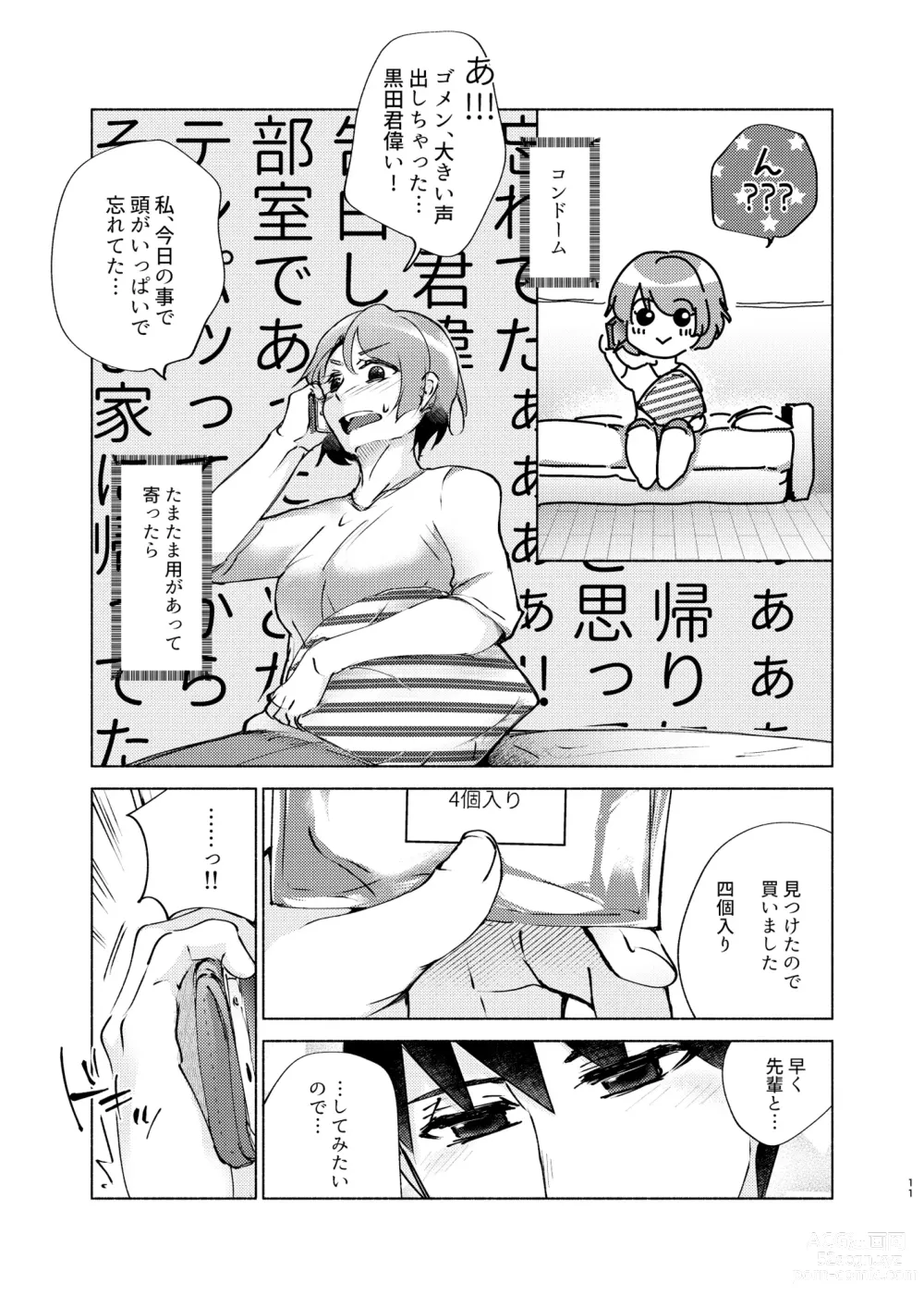 Page 11 of doujinshi Natsuho-senpai to Naisho no Jikan 2