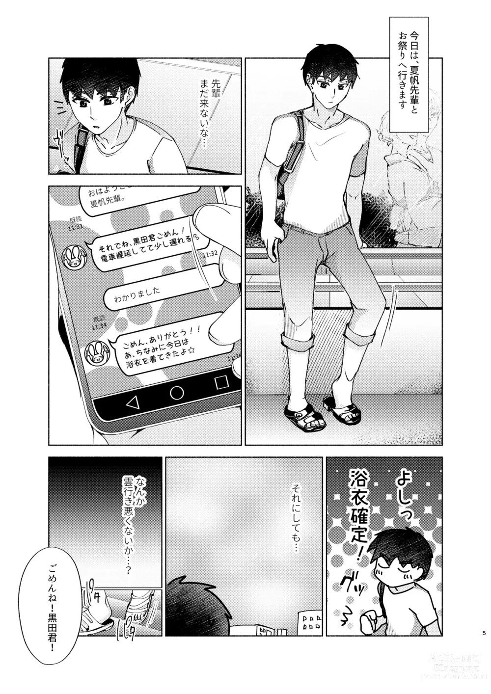 Page 5 of doujinshi Natsuho-senpai to Naisho no Jikan 3