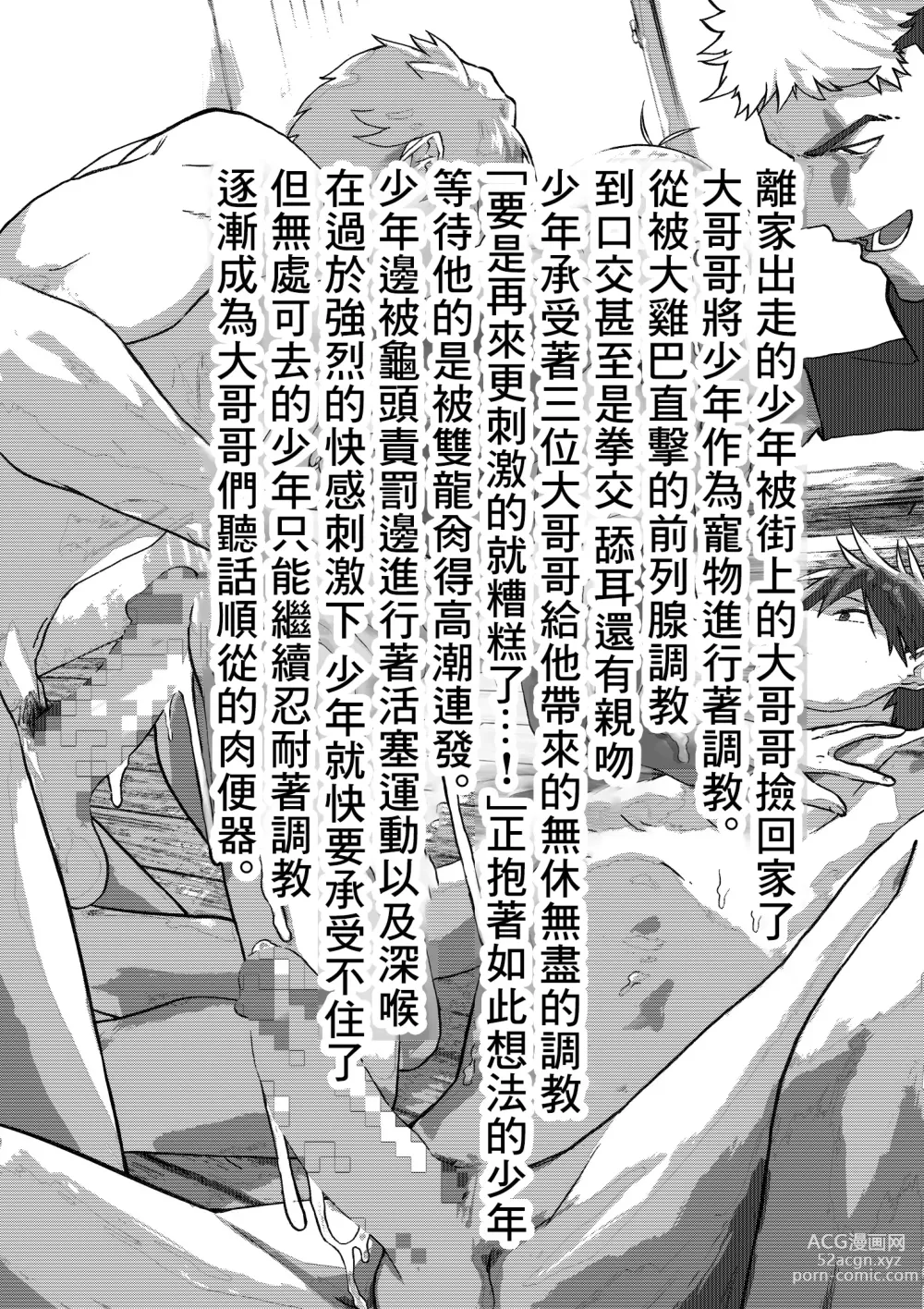 Page 3 of doujinshi 离家出走的少年肛门调教肉便器