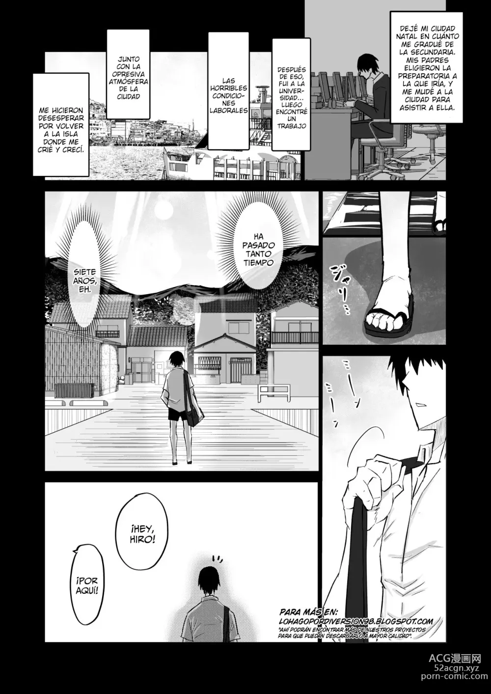 Page 2 of doujinshi Mi Amigo El Idiota De Pene Enorme Se Ha Estado Follando A Mis Hermanas Mayores En Mi Ciudad Natal