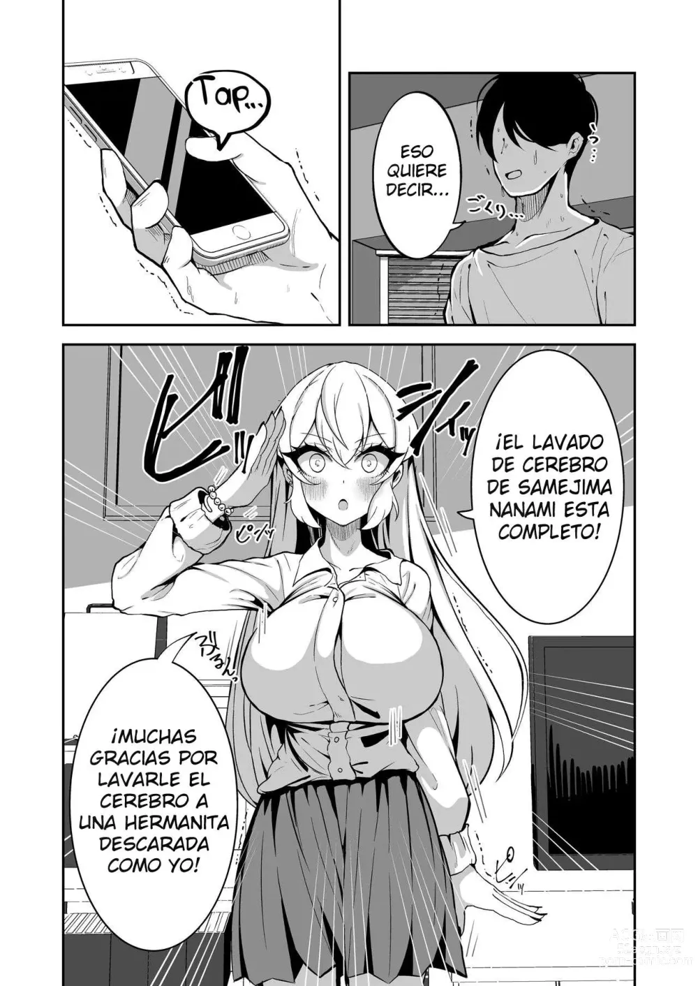 Page 7 of doujinshi Uso Una Aplicación De Lavado De Cerebro & Modificación Corporal Para Convertir A Mí Descarada Hermanita En Un Conveniente Onahole