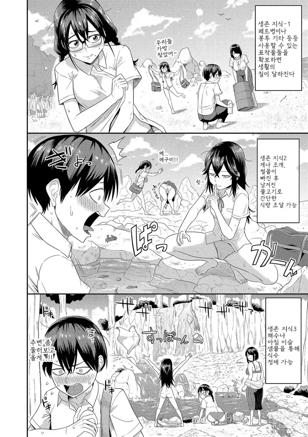 Page 8 of manga Mujintou de, SEX ni Kyoumi Shinshin na Dosukebe InCha Joshi-tachi to Harem Life