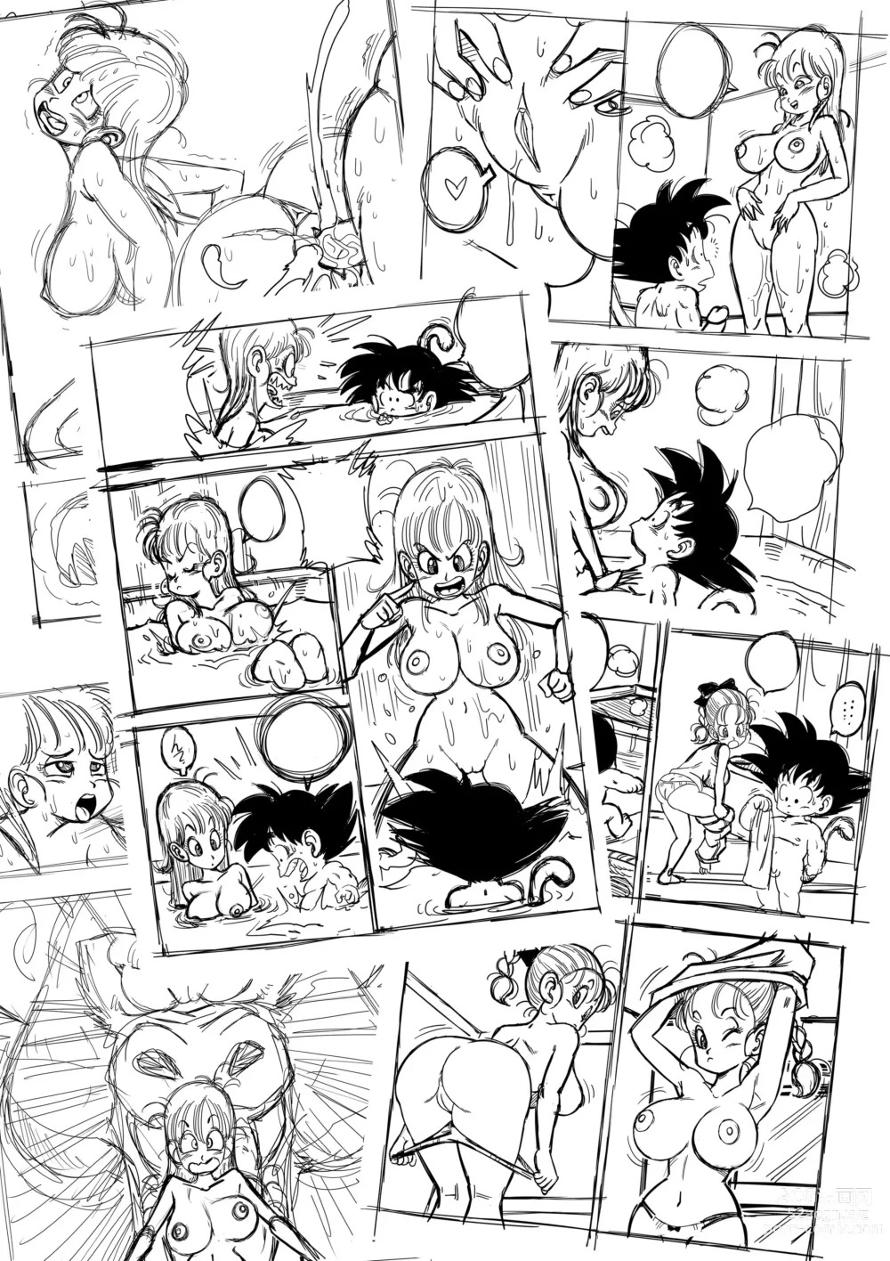 Page 28 of doujinshi Dagon Ball - Sexo na Banheira