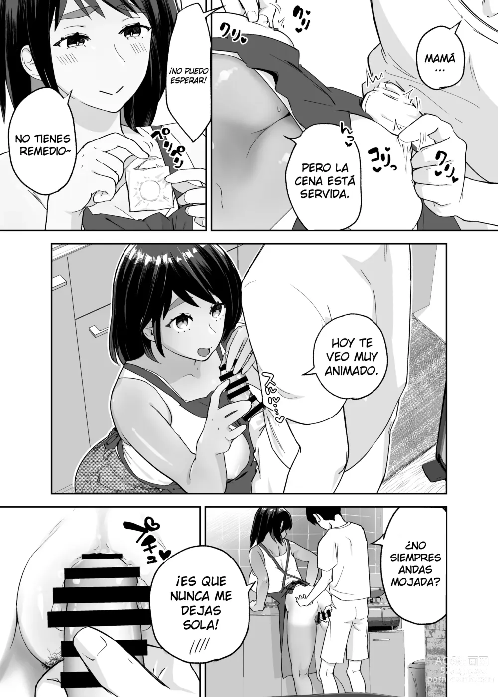 Page 4 of doujinshi Hitotsu Yane no Shita de Kaa-san ga Netorare Teru~Tomo Chin ni Ochita Haha to Sore ni Mezameru Ore 2~