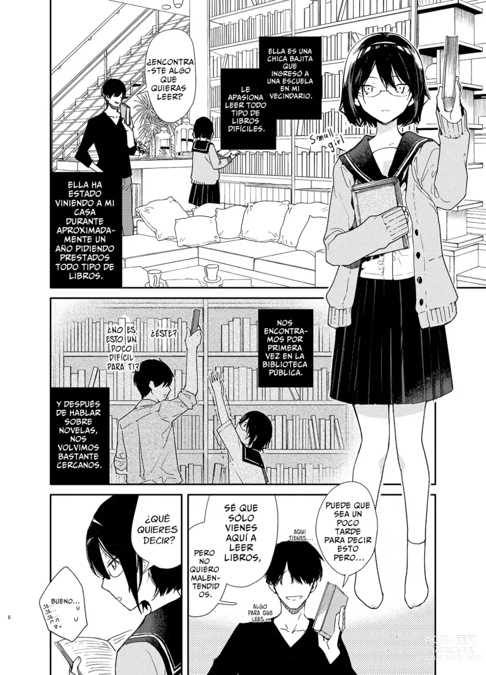 Page 5 of doujinshi Chiteki Bungaku Bishoujo to Ikimakuri Obenkyou Ecchi