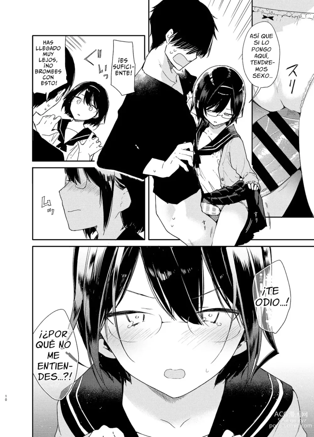 Page 9 of doujinshi Chiteki Bungaku Bishoujo to Ikimakuri Obenkyou Ecchi