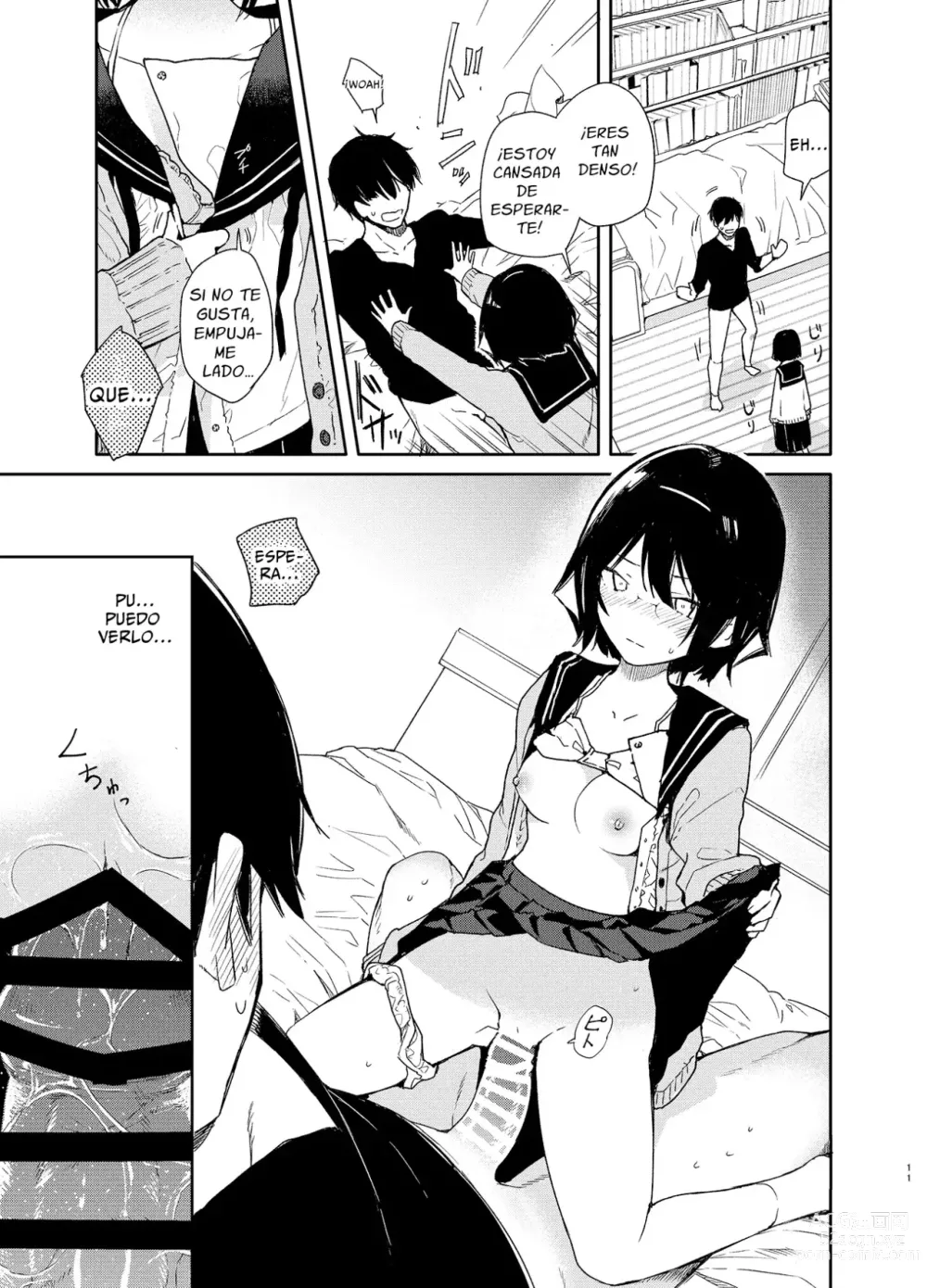 Page 10 of doujinshi Chiteki Bungaku Bishoujo to Ikimakuri Obenkyou Ecchi