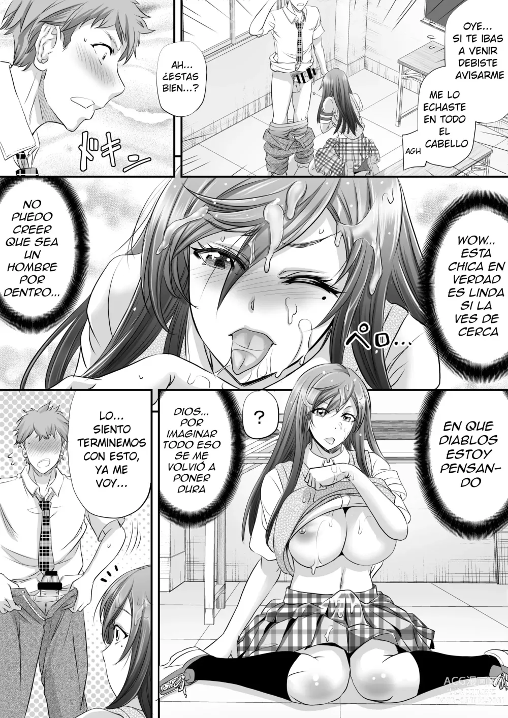 Page 9 of doujinshi Papakatsu Shemale ga Kanojo ni Naru Made