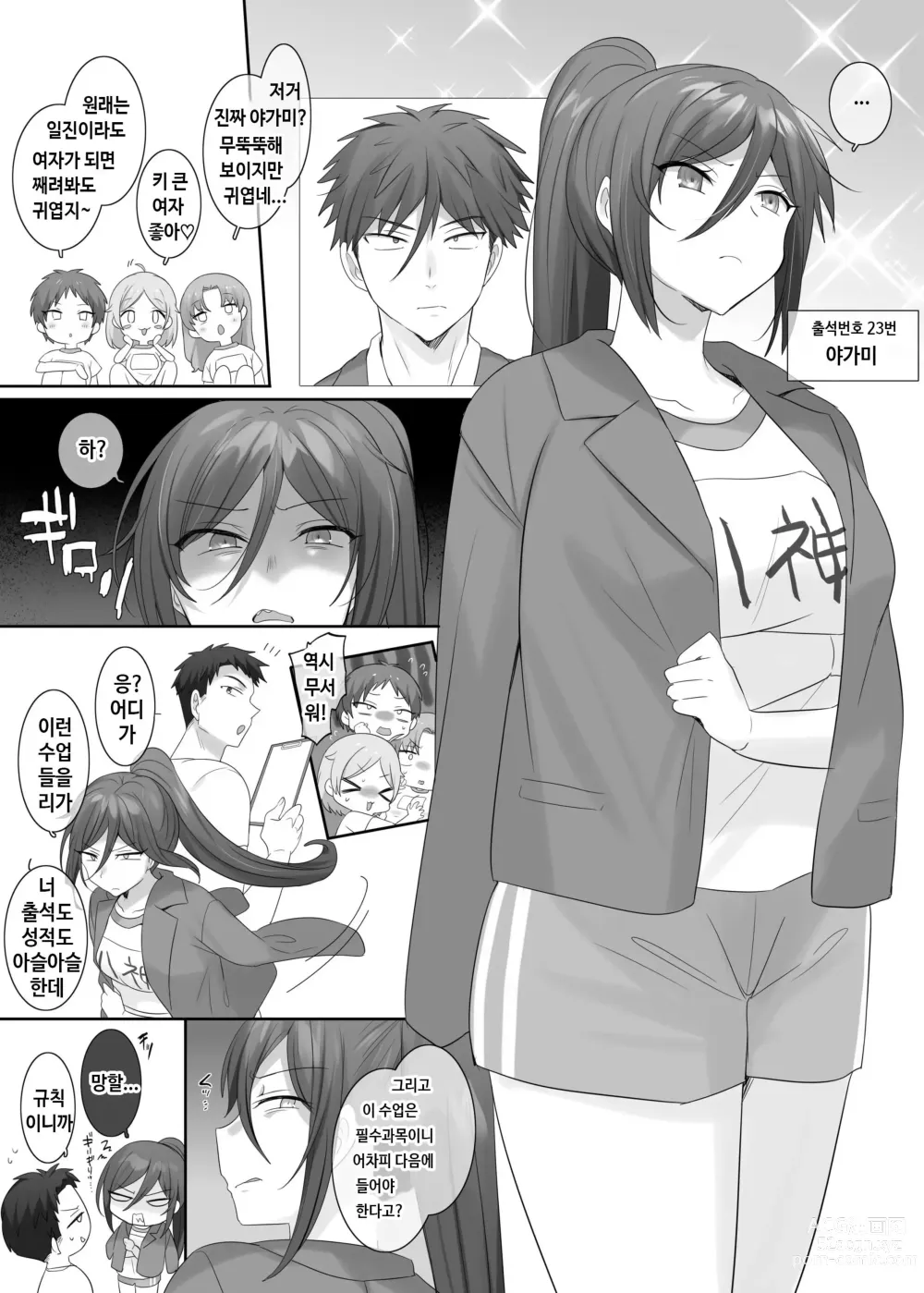 Page 27 of doujinshi TS 보건체육 ~반 전원 여체화 수업~