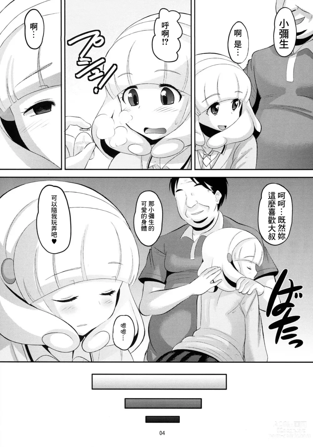 Page 3 of doujinshi Nemurasete Nani o Sarete mo Okinai Joutai no Kise Yayoi-chan ni Itazura