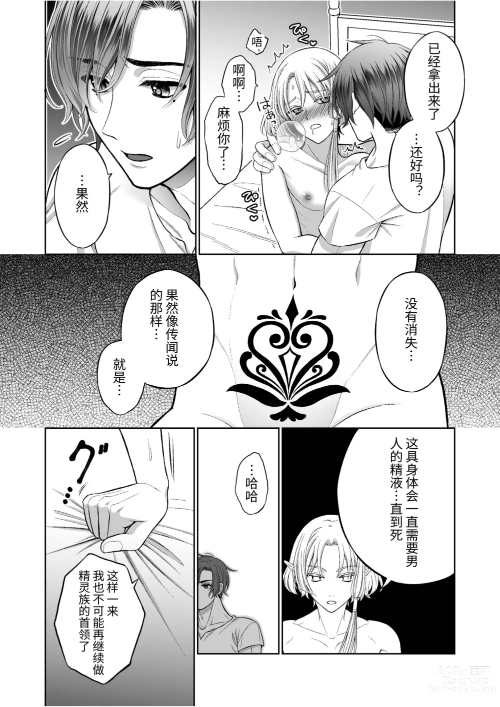 Page 40 of doujinshi Kedakaki Elf wa Midara ni Ochite Ude no Naka