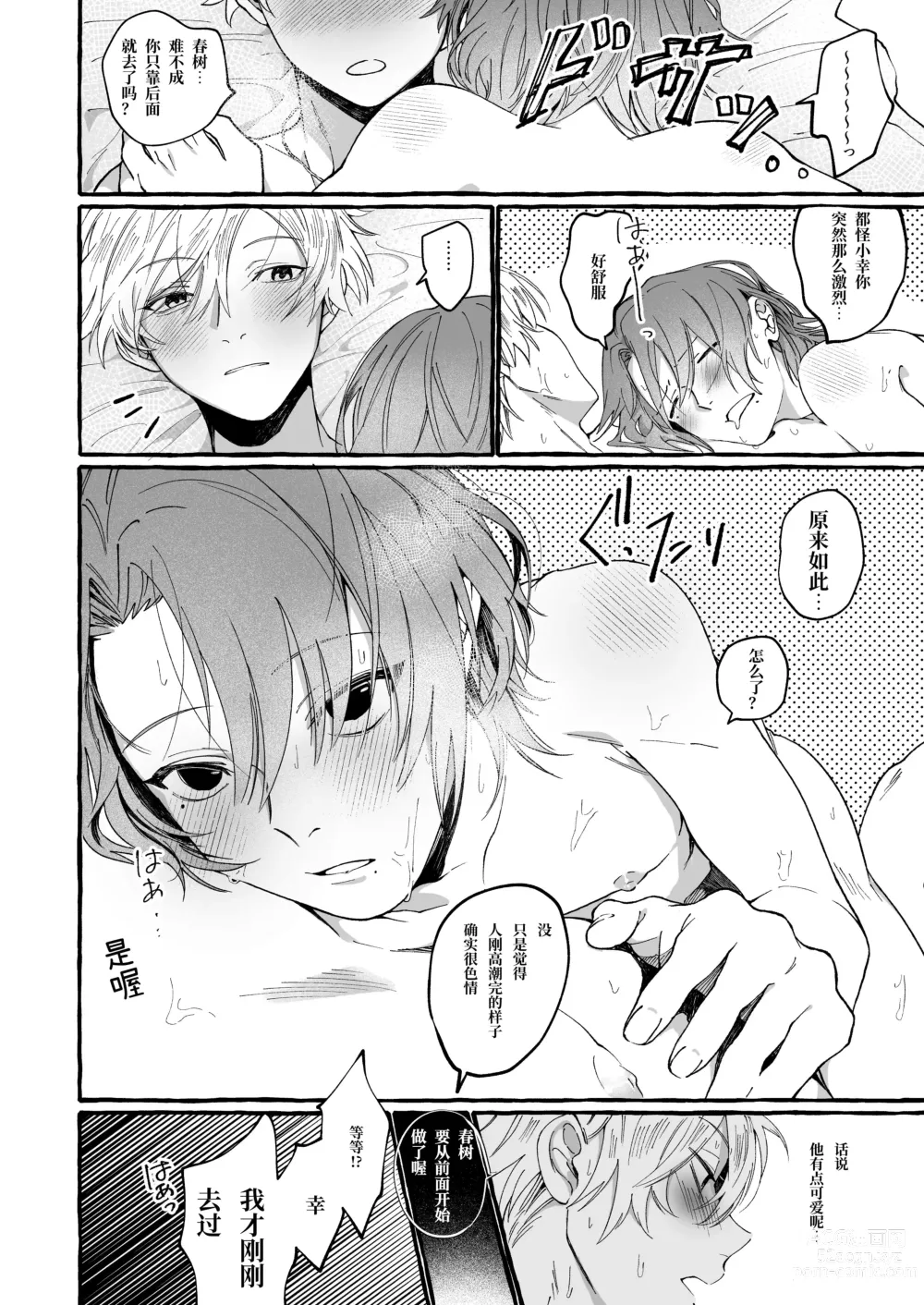 Page 23 of doujinshi Haruki to Sex de Shoubu!!