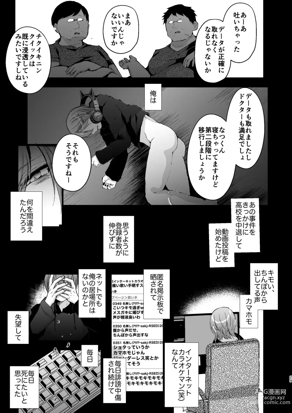 Page 30 of doujinshi Chikuiki Chiken Arbeit case2: Ninki Haishinsha Natsu-kun no Jinsei Shuuryou Acme Haishin