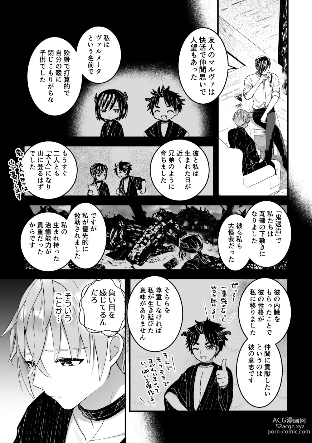 Page 23 of doujinshi Otoko Kishi datta kedo Oni no Saishou no Aigan Pet ni Narimashita 1