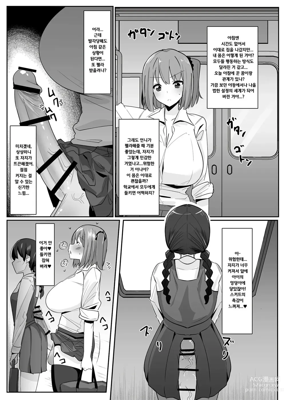 Page 6 of doujinshi 어느 날 갑자기 후타나리가 발기하면 사정하는 것이 당연한 세계가 된다면