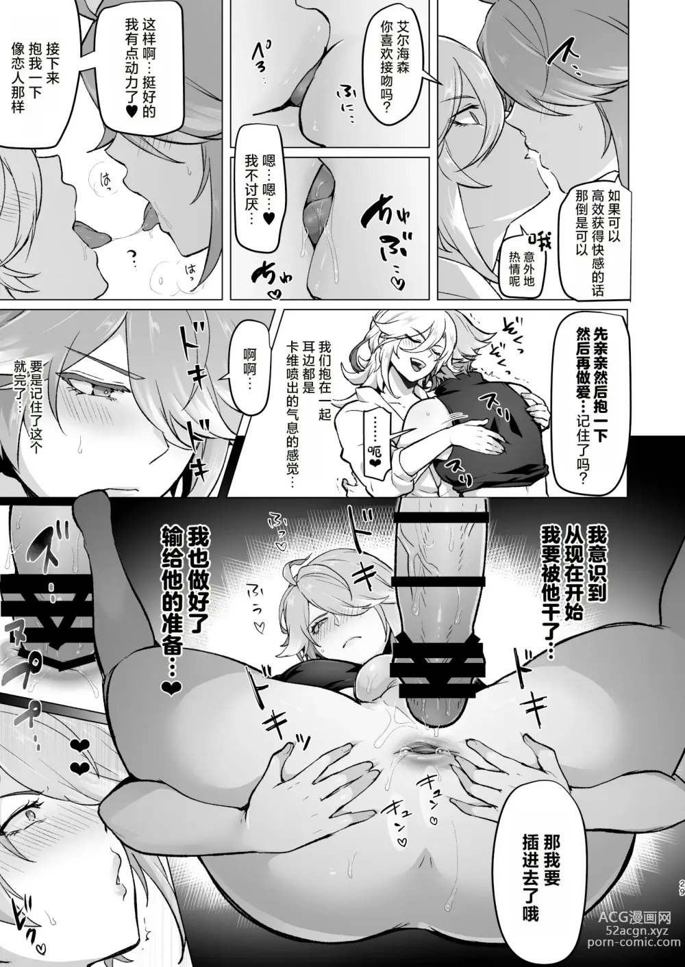 Page 28 of doujinshi Doukyonin ni Yachin no Kawari ni Chinpo o Teikyou Shite Morattara Hamacchatta Hanashi