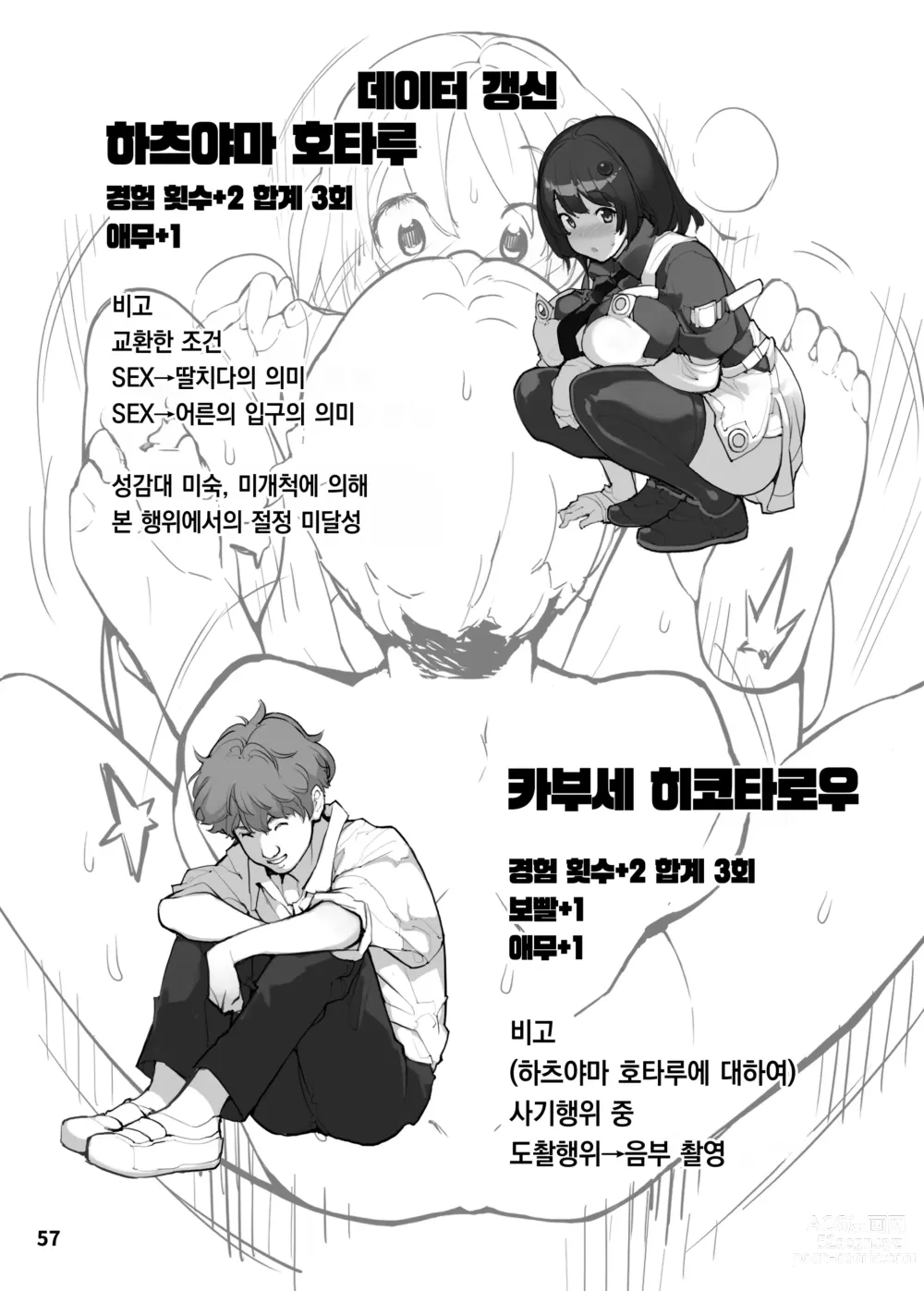 Page 57 of doujinshi 성에 둔감하던 저는 반의 남자와 ○○○ 해버렸습니다. 2