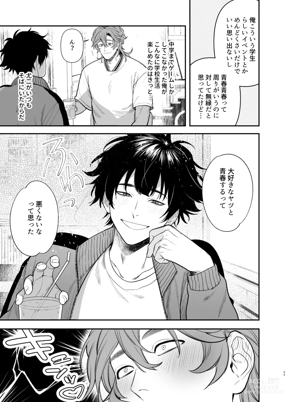 Page 35 of doujinshi Gakuen-sai wa Yari heya