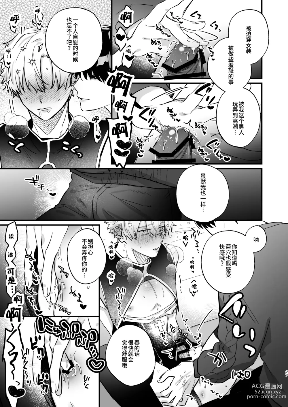 Page 27 of doujinshi Oshi ni Make Makuttetara Josou Sex de Mesu Ochi Saseraretemashita.