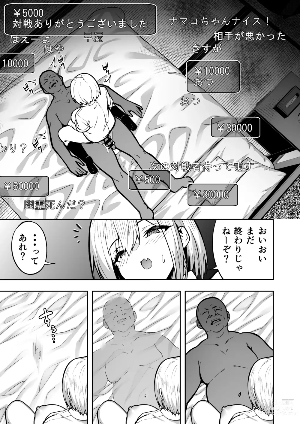 Page 35 of doujinshi Haishin joshi namako no shinrei taiken