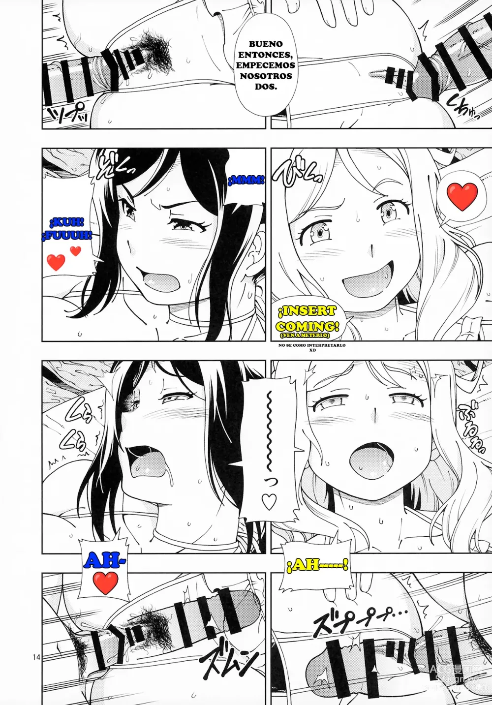 Page 12 of doujinshi Hotel Ohara Aqours No Yu