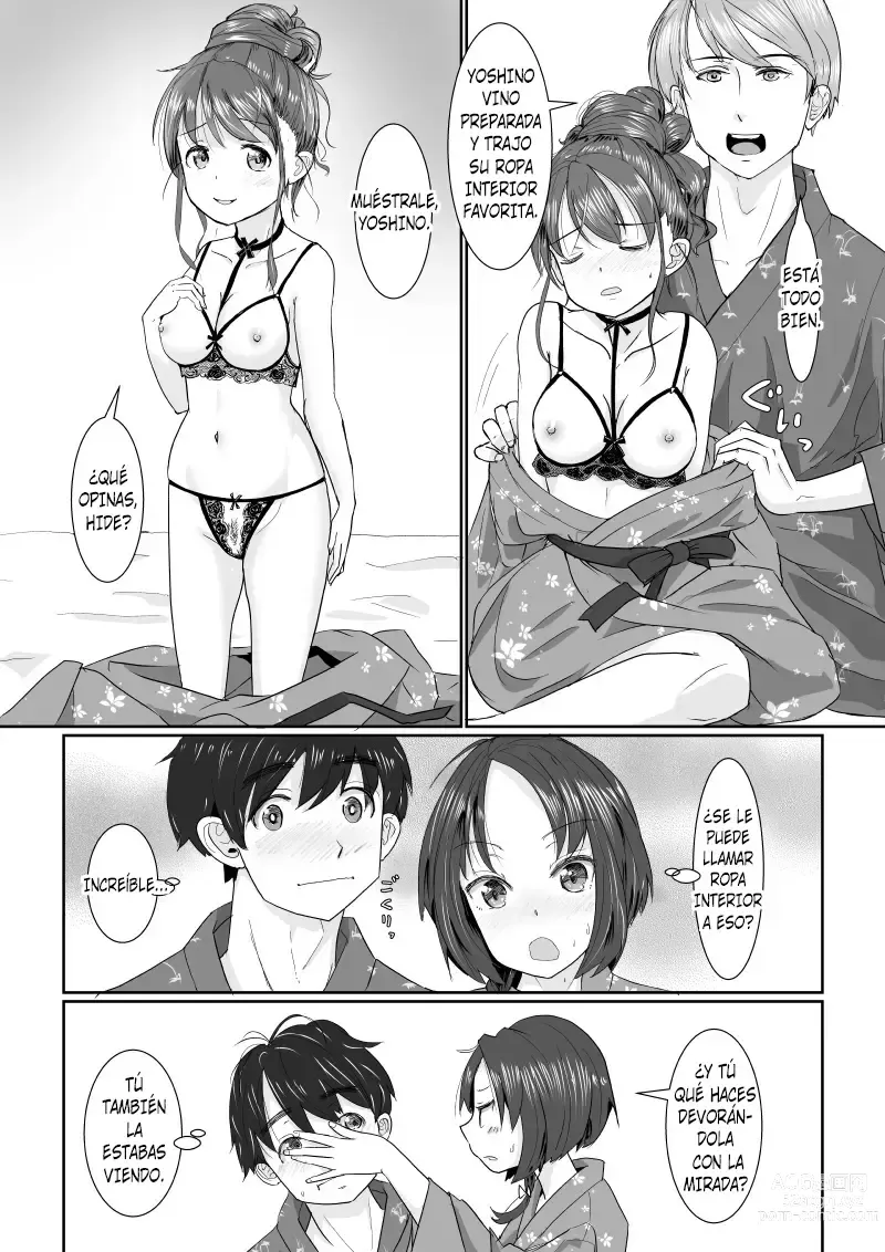 Page 14 of doujinshi Viaje Swinger a las Aguas Termales ~ ¿¡Sólo que En Realidad no es Mi Novia, Sino Mi Hermana Menor!?