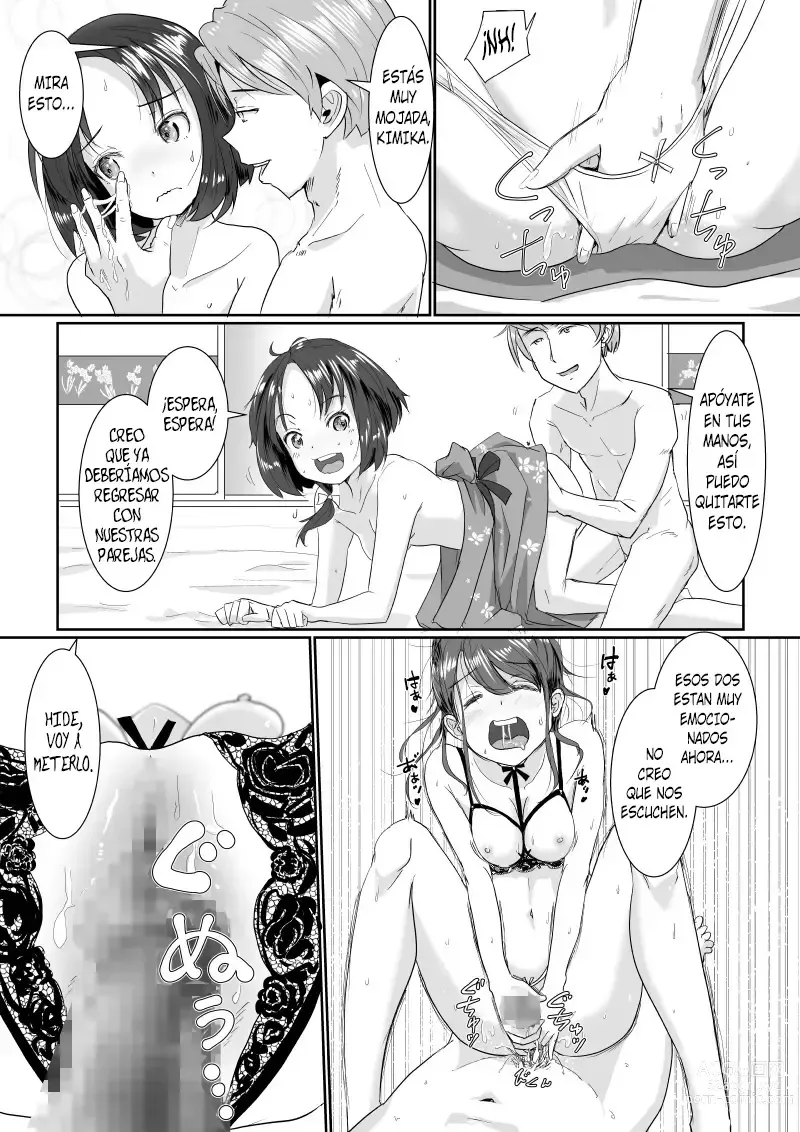 Page 22 of doujinshi Viaje Swinger a las Aguas Termales ~ ¿¡Sólo que En Realidad no es Mi Novia, Sino Mi Hermana Menor!?