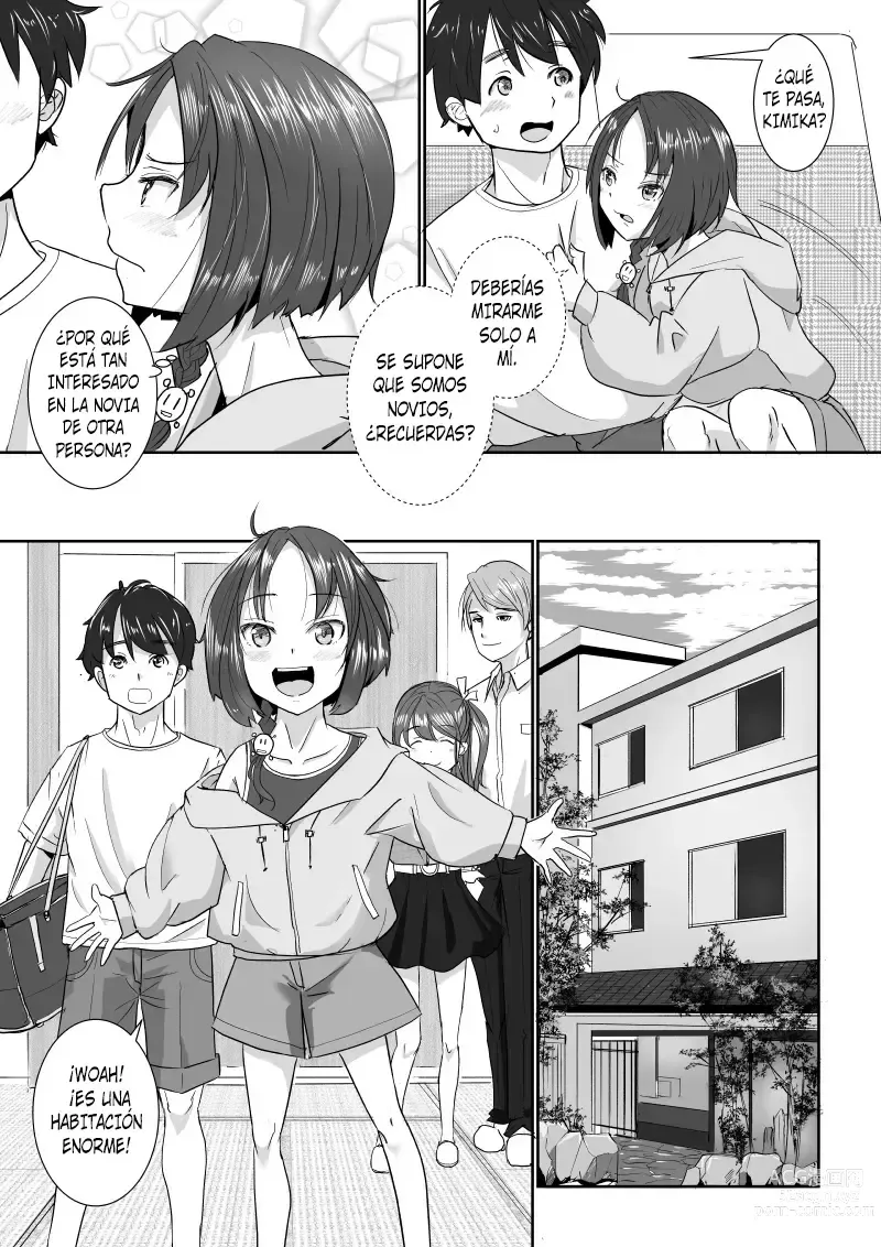 Page 8 of doujinshi Viaje Swinger a las Aguas Termales ~ ¿¡Sólo que En Realidad no es Mi Novia, Sino Mi Hermana Menor!?