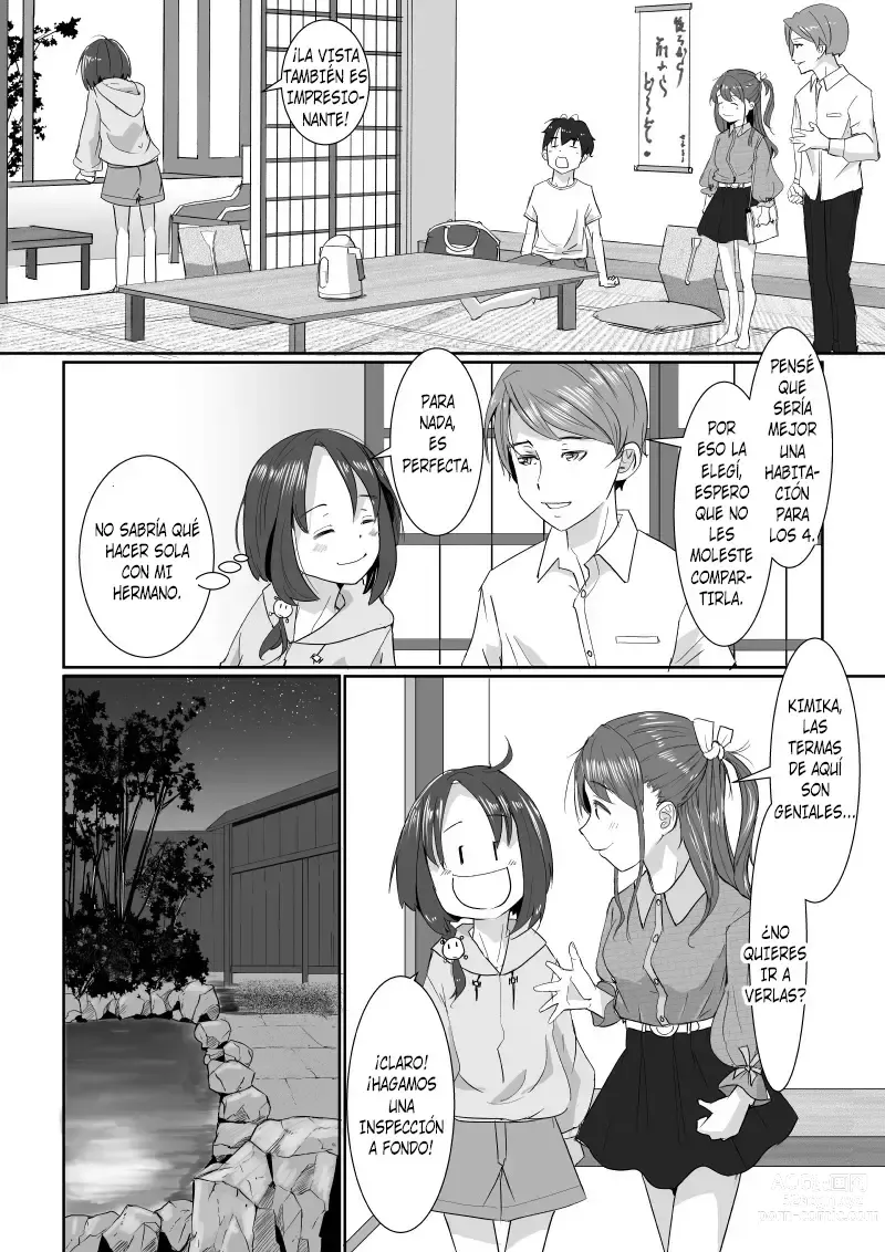 Page 9 of doujinshi Viaje Swinger a las Aguas Termales ~ ¿¡Sólo que En Realidad no es Mi Novia, Sino Mi Hermana Menor!?