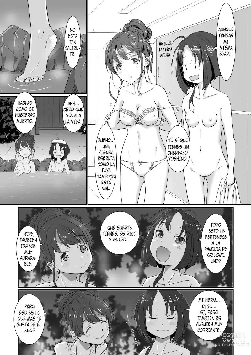 Page 10 of doujinshi Viaje Swinger a las Aguas Termales ~ ¿¡Sólo que En Realidad no es Mi Novia, Sino Mi Hermana Menor!?