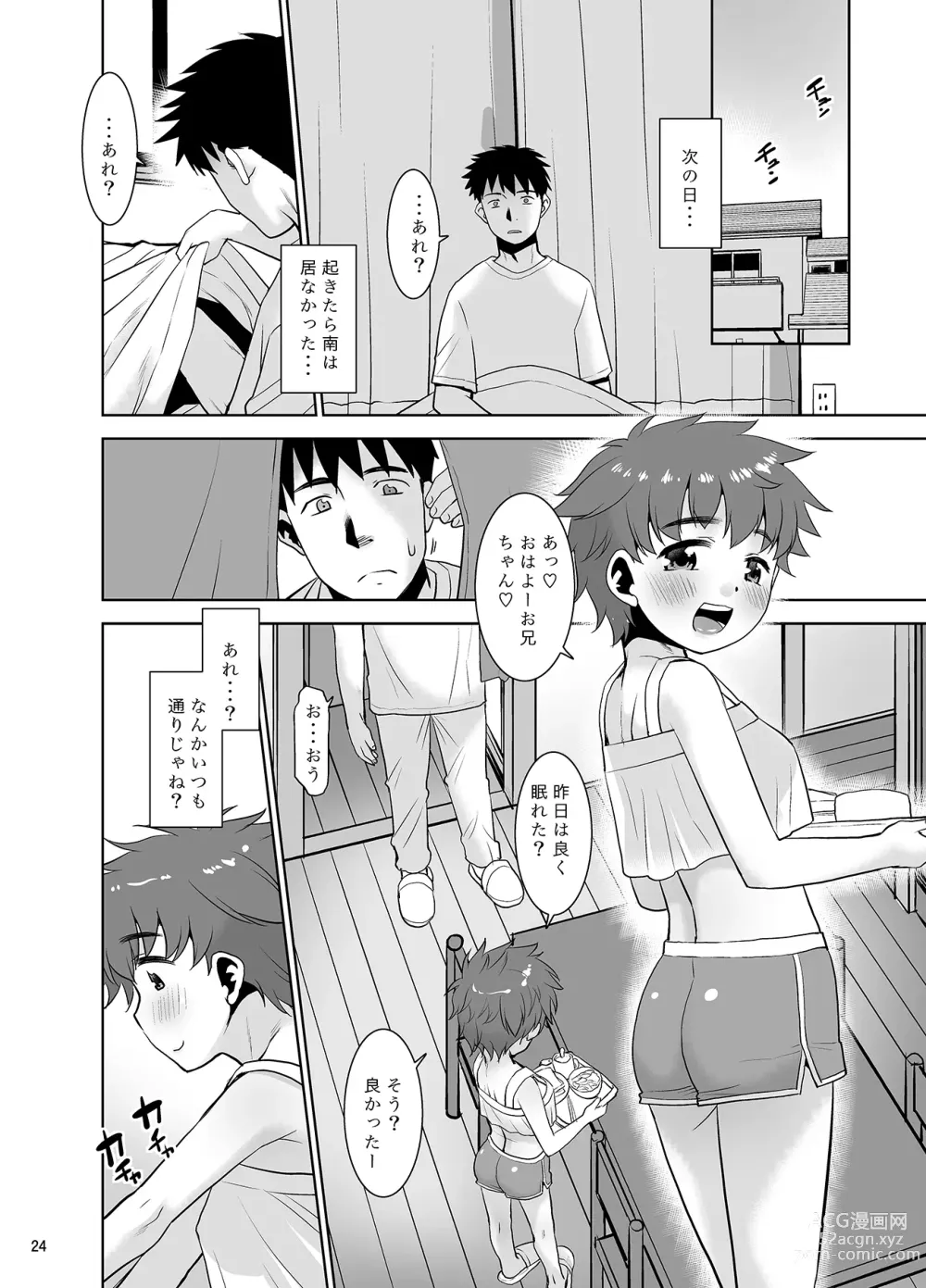 Page 23 of doujinshi Ichinen-buri ni Atta Imouto ga Nanka Sugokatta Ken.