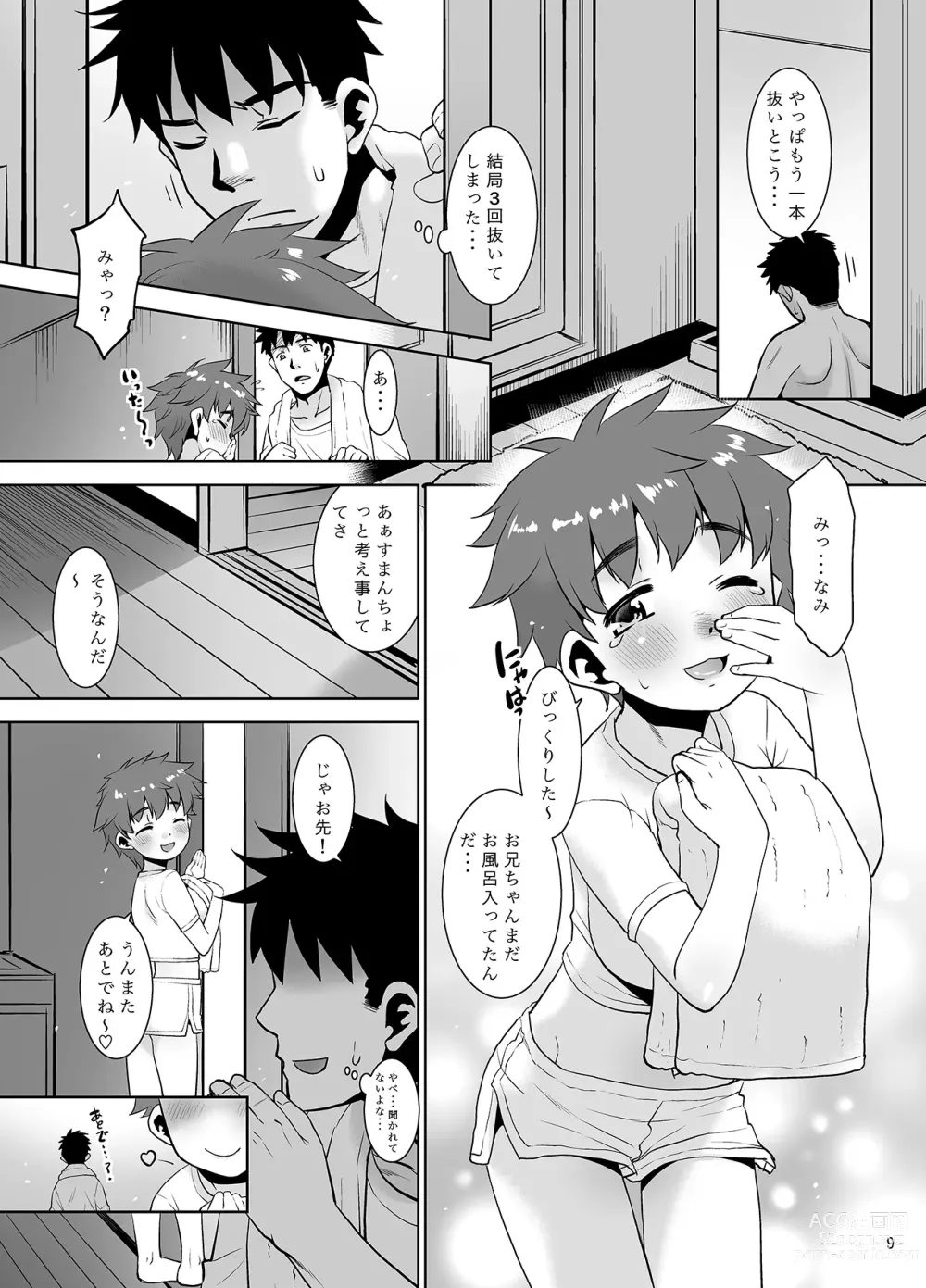 Page 8 of doujinshi Ichinen-buri ni Atta Imouto ga Nanka Sugokatta Ken.