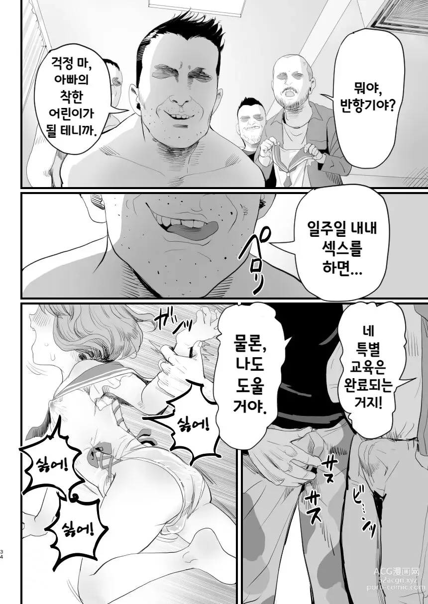 Page 33 of doujinshi 아빠의 오나홀이 되어라~ 에로 아빠의 먹잇감이 된 낭자애~