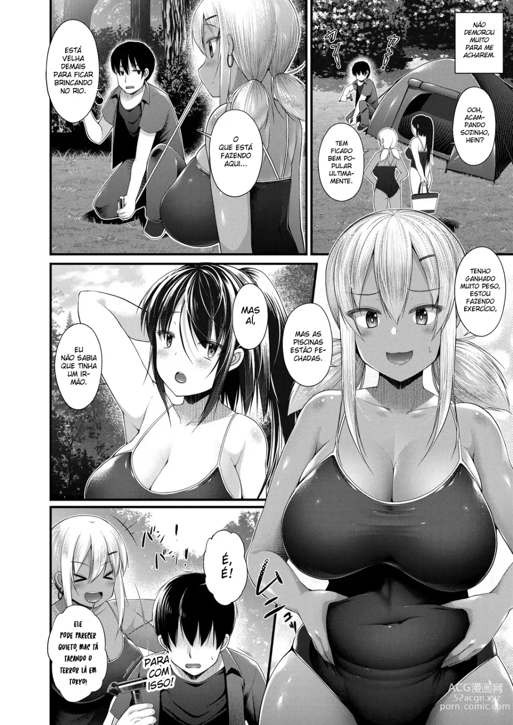 Page 6 of manga Hitori Camp o Shite itara Kuro Gal JK na Imouto to Imouto no Tomodachi ga Rannyuu shite kita Kekka Zenpen