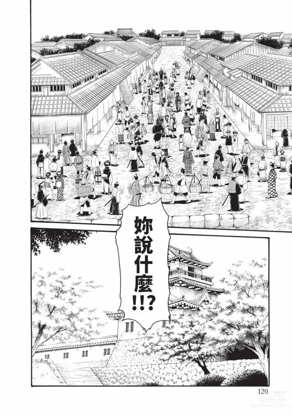 Page 122 of manga 霰草忍法帖 6