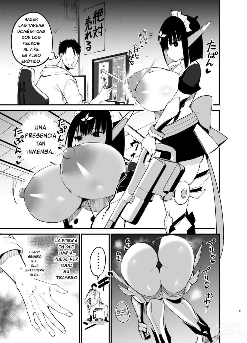 Page 8 of doujinshi AI ni Shigoto o Torareta Mangaka, Seieki mo Torareru.