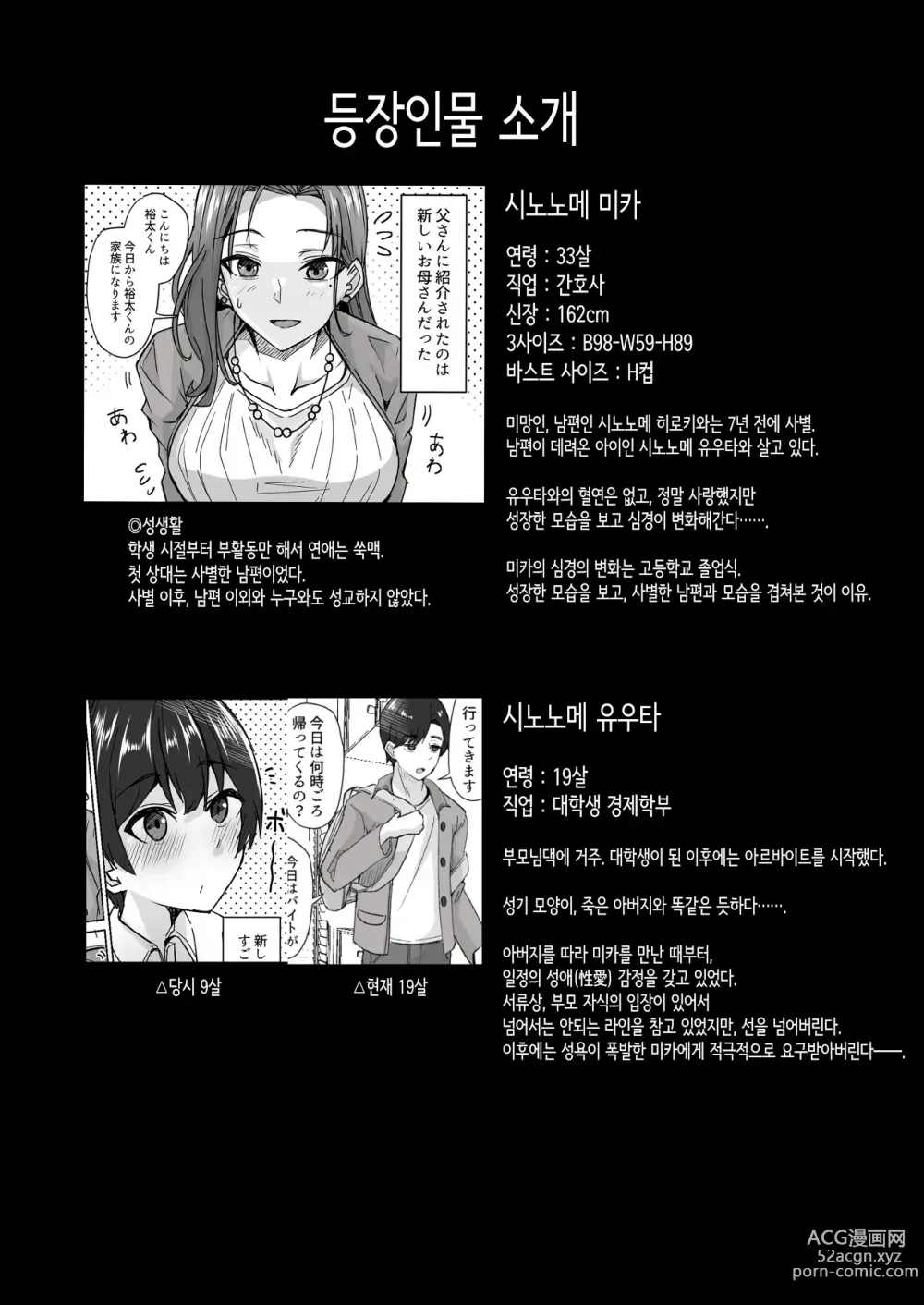 Page 3 of doujinshi 미인 의붓 엄마를 성적으로 좋아하게 돼버린 나