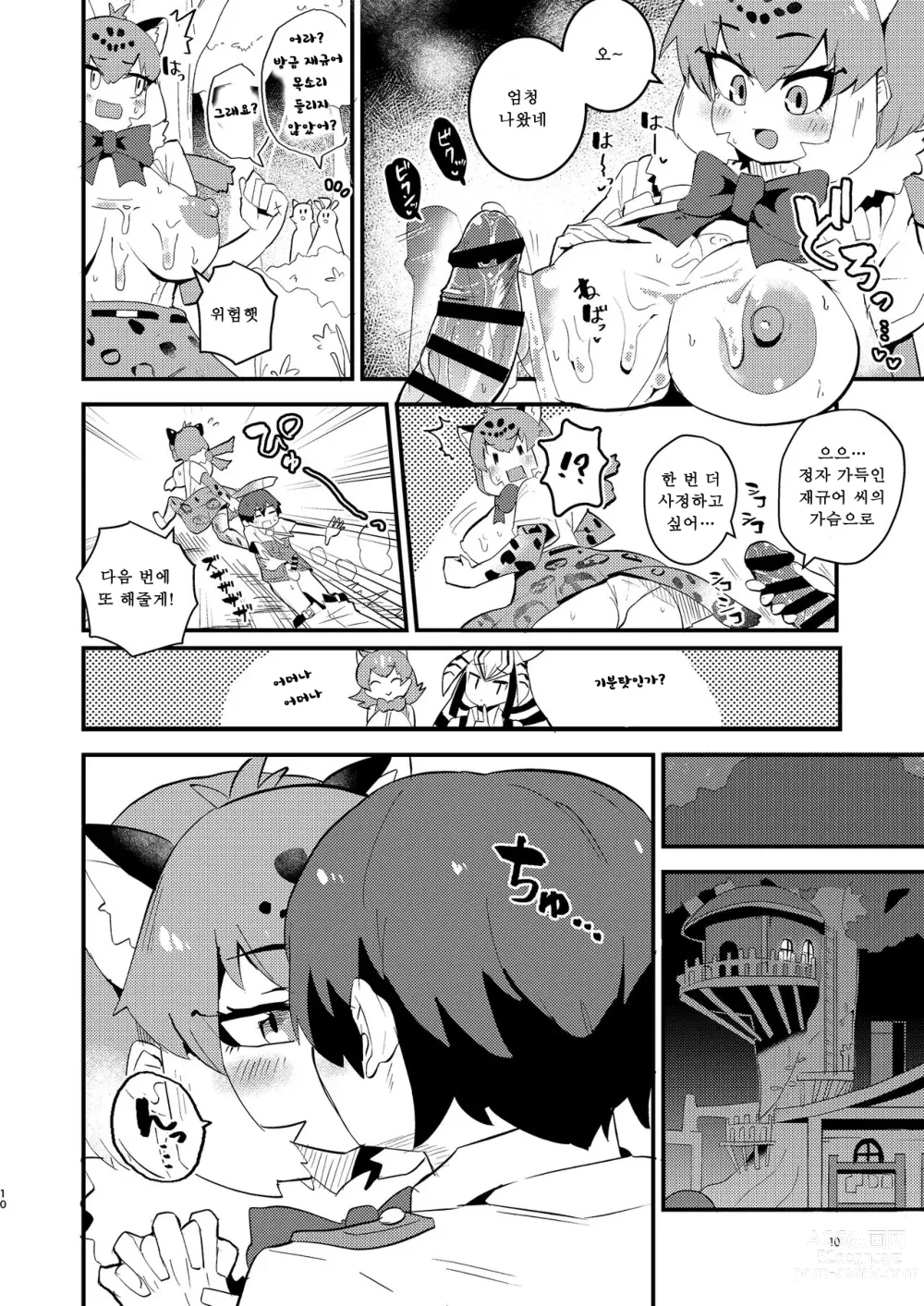 Page 10 of doujinshi Jaguar-san to Naisho Ecchi