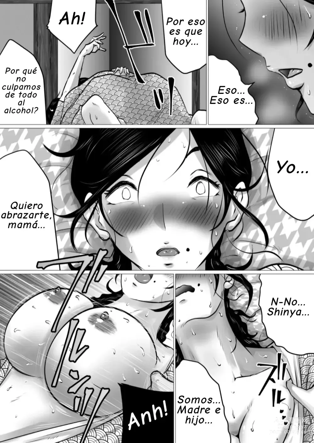 Page 18 of doujinshi Jukubo to Futari de, Onsen Ryokou. ~Oyakoukou Suru Tsumori ga, Kaa-san no Karada ga Ero Sugita node...~